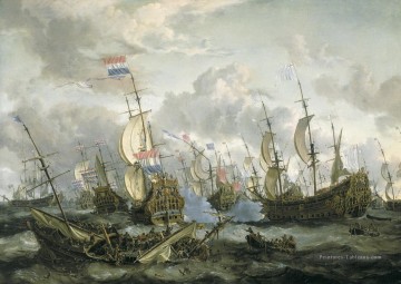 Storck Four Days Bataille Batailles navales Peinture à l'huile